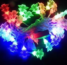 Гірлянда нитка 40LED з насадкою ялинка 40 LED RGB 