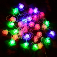 Гірлянда нитка 40LED з насадкою шишка 40 LED RGB 