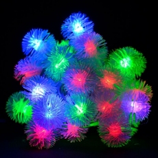 Гірлянда нитка 40LED з насадкою їжачок 40 LED RGB 