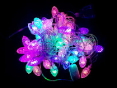 Гірлянда нитка 40LED з насадкою шишка Х-3 40 LED RGB 5м 