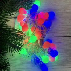 Гірлянда нитка 40LED з насадкою куля 40LED RGB Шарік 