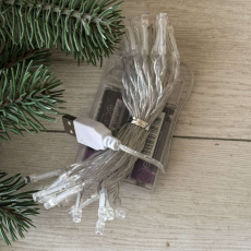 Гірлянда нитка 30LED 30LED на батарейках+USB 